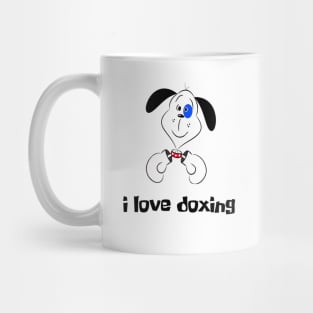 dog boxing Mug